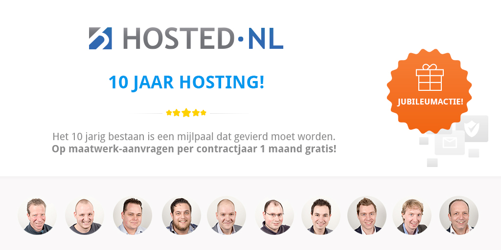 Goede Hosted.nl viert haar 10 jarig bestaan met een unieke actie ! LN-55